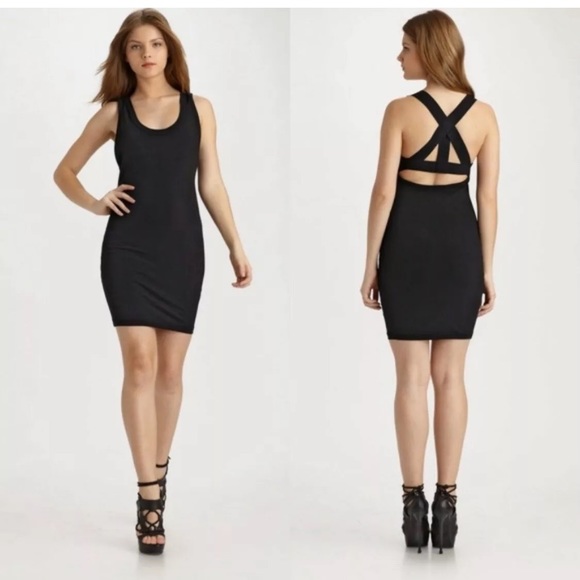 strappy bodycon mini dress